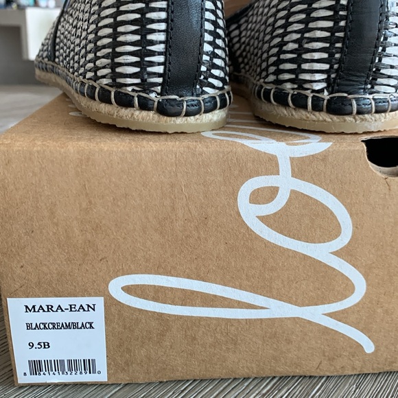 New, Loeffler Randall, Mara-Ean Black/Cream Raffia Woven Shoe. Size 9.5B. - Picture 9 of 9